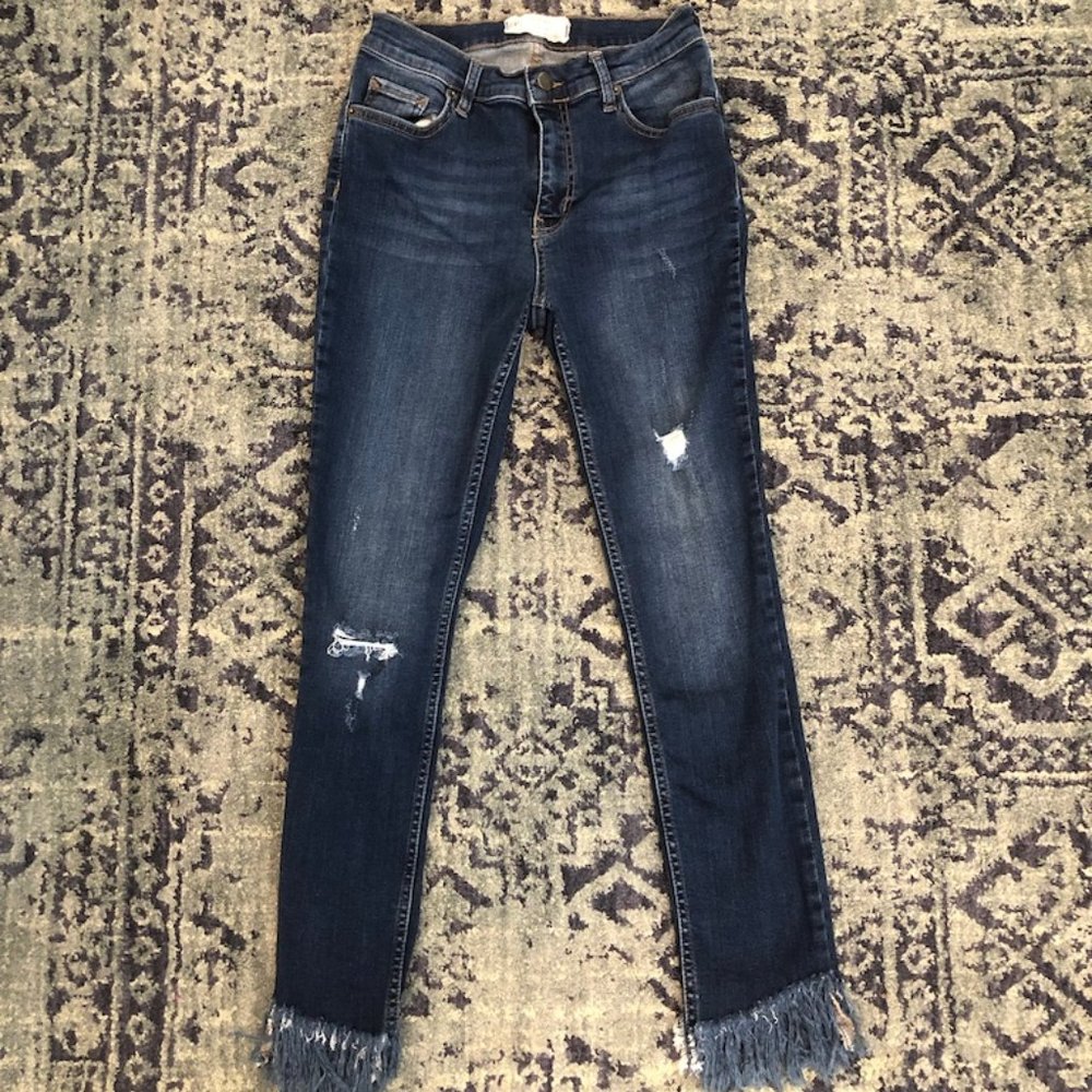 Free People Fringe Jeans